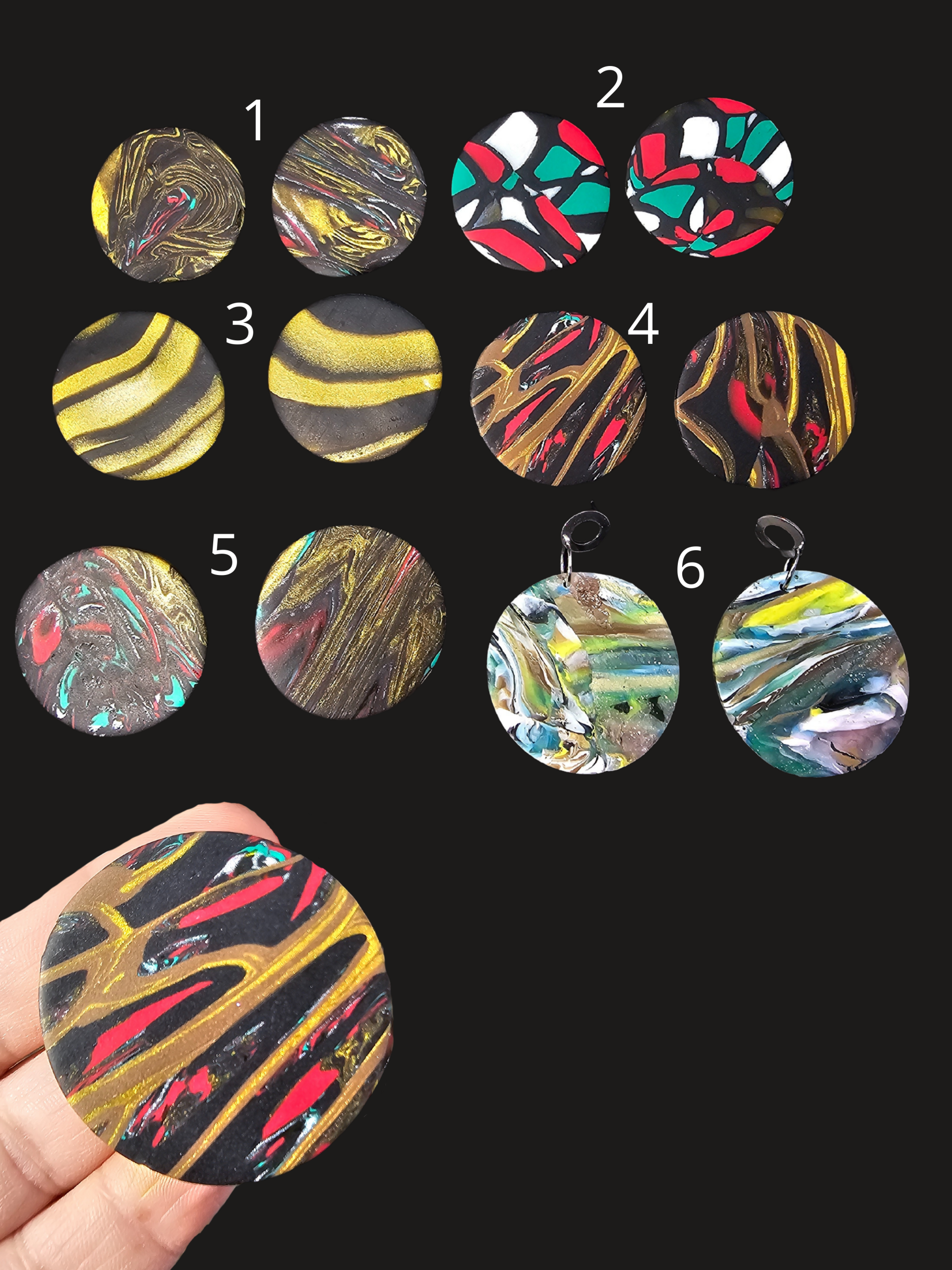 Round M - Statement oorbellen