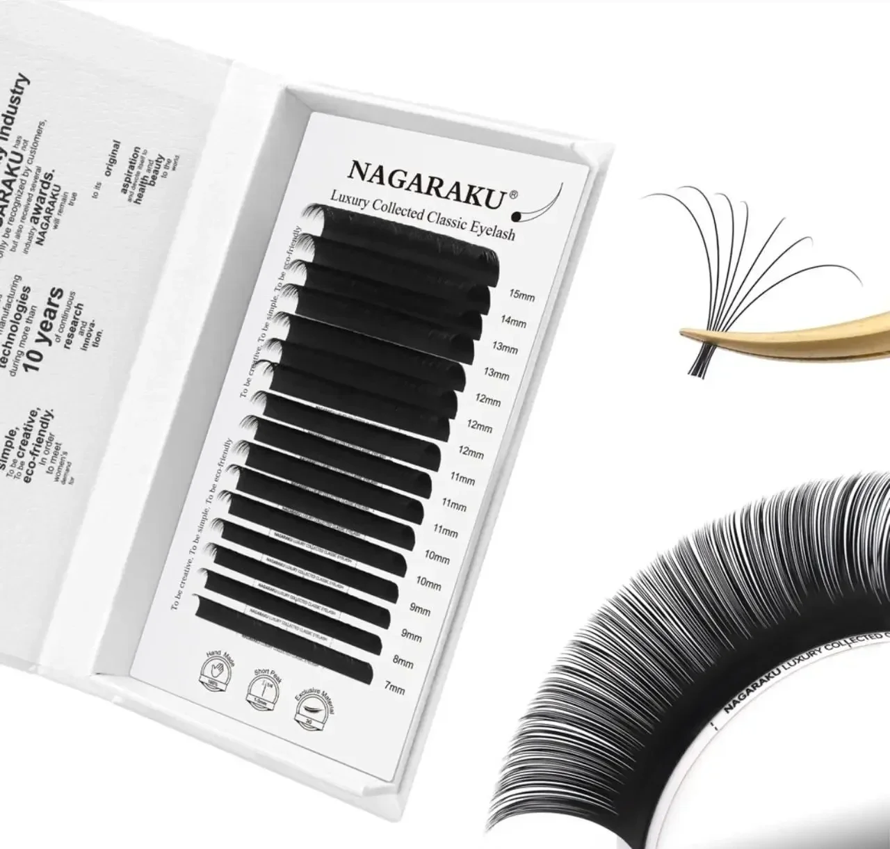 Black D 0,07 8mm ciglia Nagaraku