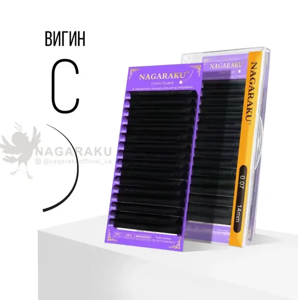 Black C 0,07 6mm ciglia Nagaraku