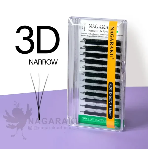 Narrow 3D D 0,10 8mm ciglia Nagaraku