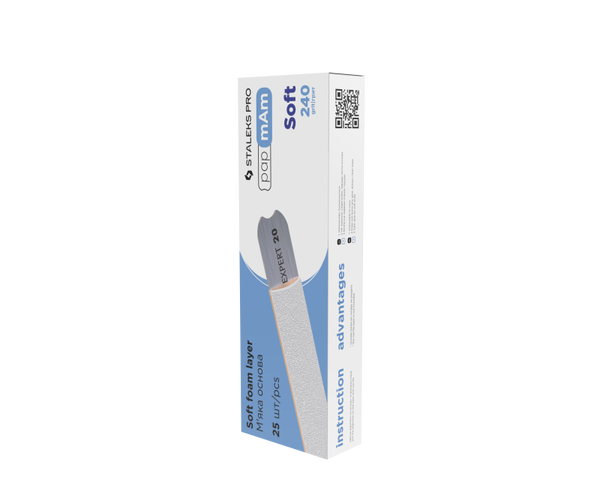 Ricarica lima EXPERT 20 Pampam, grana 240, con spugnetta, 25pz