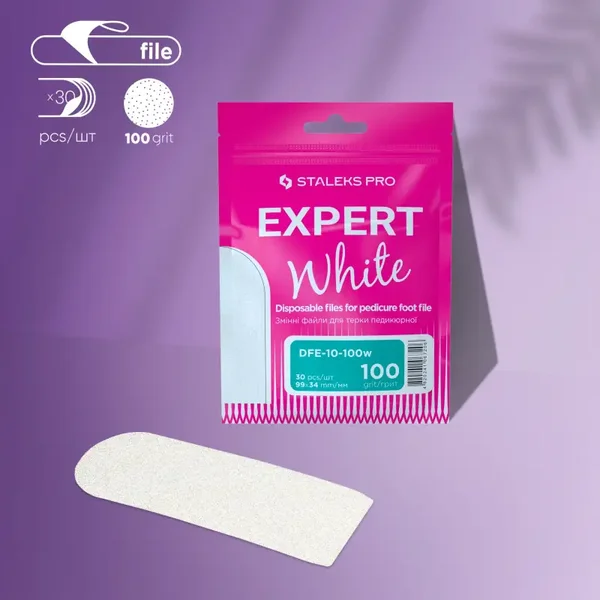 STALEKS EXPERT 10 Lime adesive per raspa pedicure, 100 grit (30 pz)