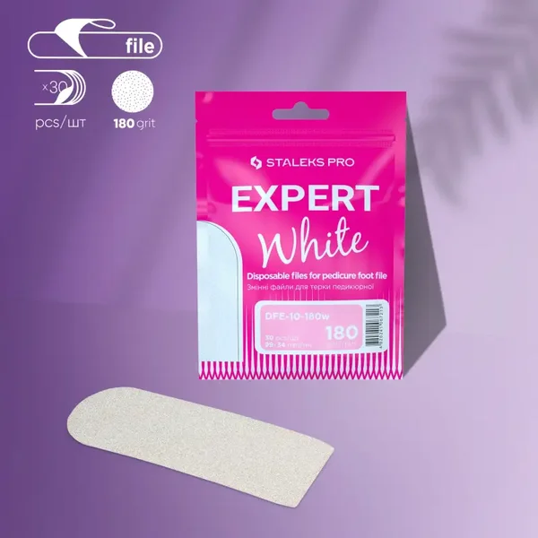 STALEKS EXPERT 10 Lime adesive per la raspa pedicure, grana 180 (30 pz)