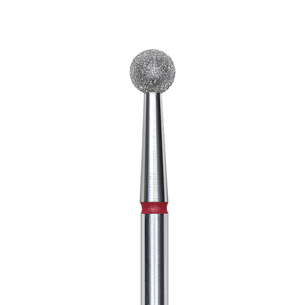 Punta diamantata a sfera, rosso, diametro punta 4 mm