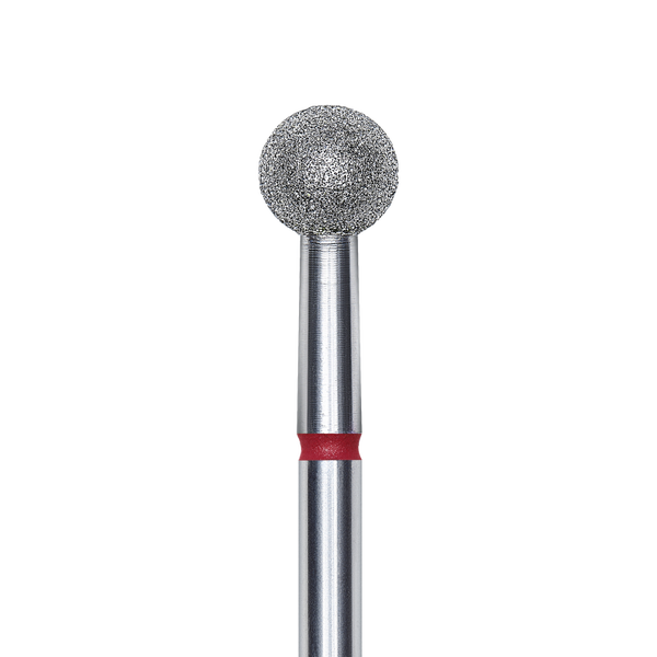Punta diamantata a sfera, rosso, diametro punta 5 mm