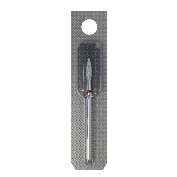 Punta diamantata Fiamma, rosso, diametro 2.3 mm - lunghezza punta 10 mm