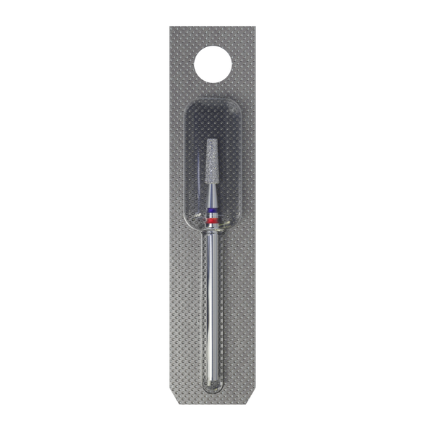 Diamond nail drill bit DUO cone red-blue EXPERT head diameter 2,5 mm / working part 8 mm