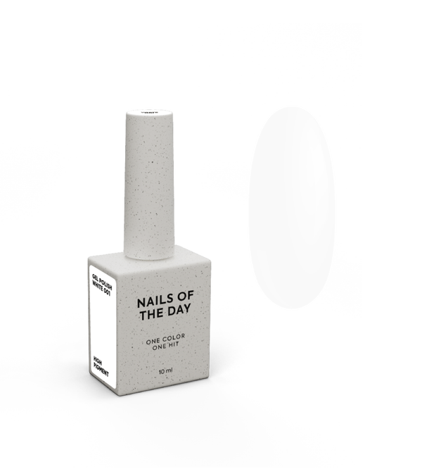 Gel polish white 001