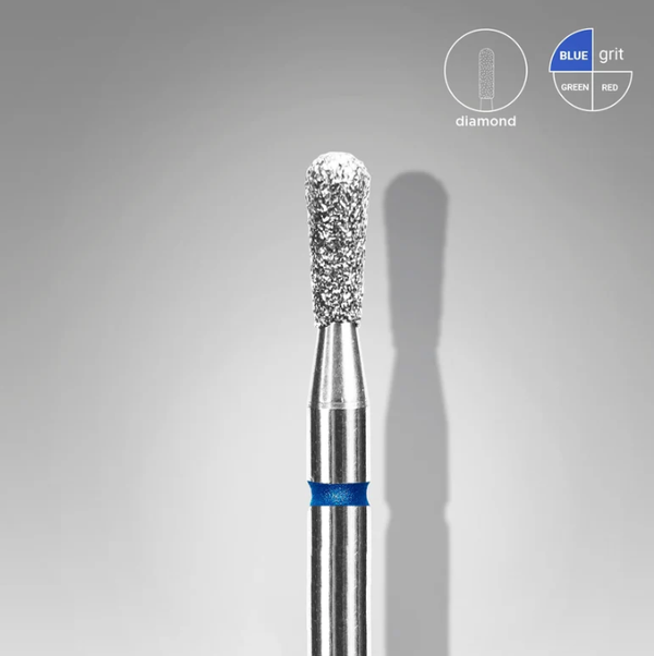 STALEKS EXPERT Fresa diamantata «Fiammifero» blu, diametro 2,3 mm, parte lavorativa 5 mm