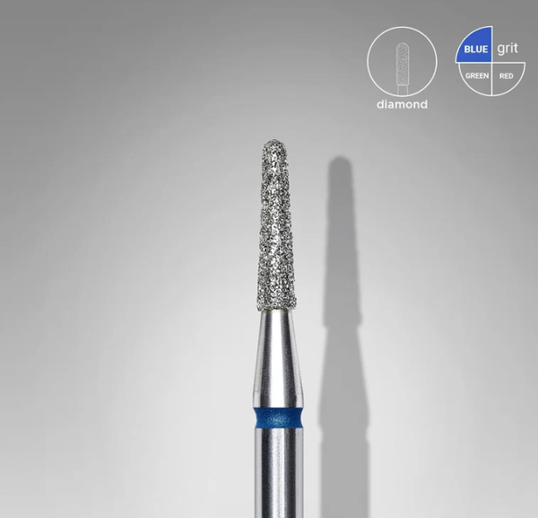 STALEKS EXPERT Fresa diamantata «cono troncato» blu, diametro 1,8 mm, parte lavorativa 8 mm SKU: FA70B018/8