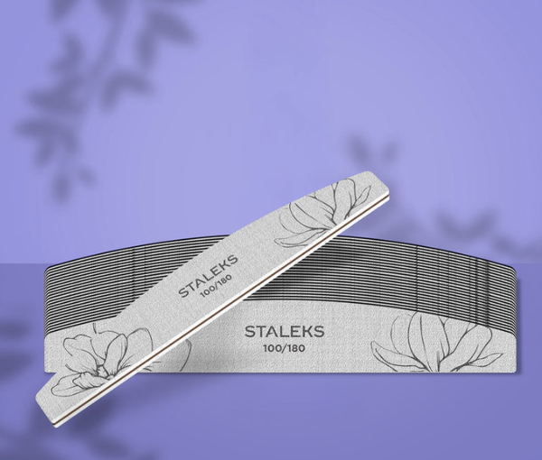 STALEKS EXPERT 40 Microlima minerale per le unghie a mezzaluna, grana 100/180 (25 pz)