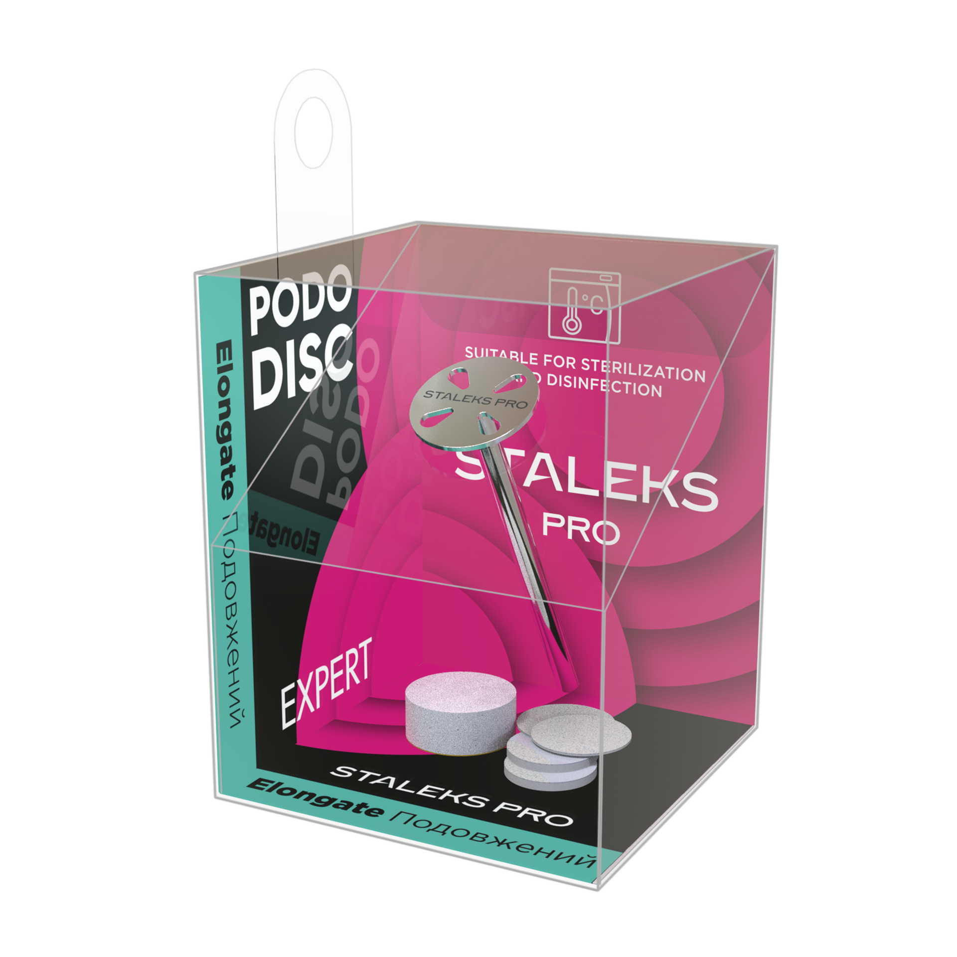 Pododisc XS EXPERT, grana 180, 5 adesivi 10mm-base allungata