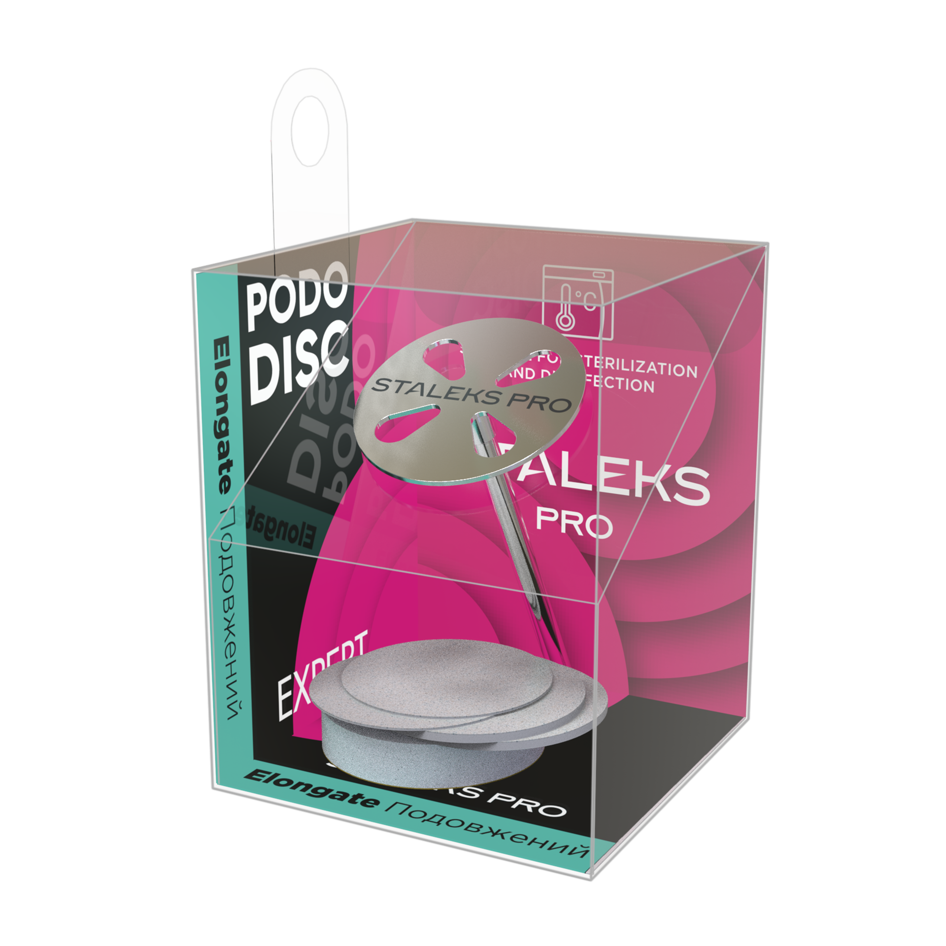 Pododisc M EXPERT, grana 180, 5 adesivi 20mm-base allungata