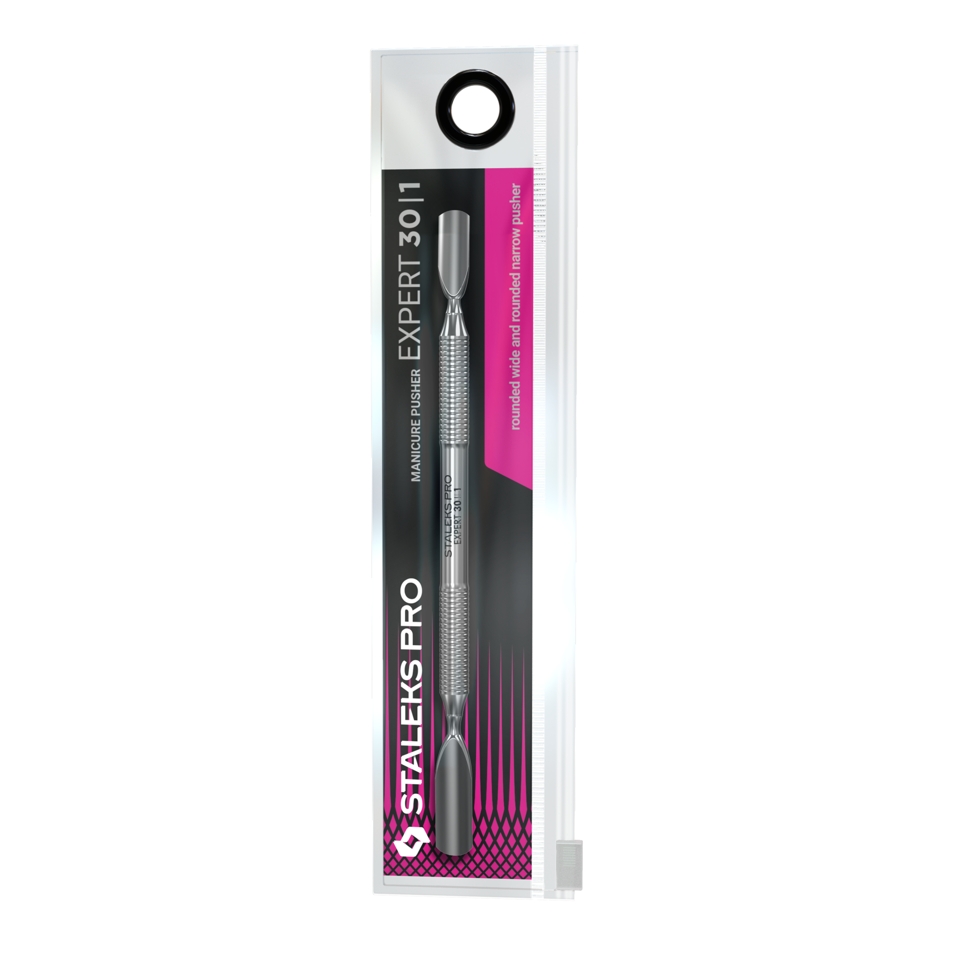Spatola per manicure (pusher largo arrotondato + arrotondato stretto) EXPERT 30 TYPE 1