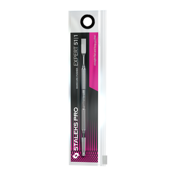 Spatola per manicure (pusher piatto dritto + anello) EXPERT 51 TYPE 1