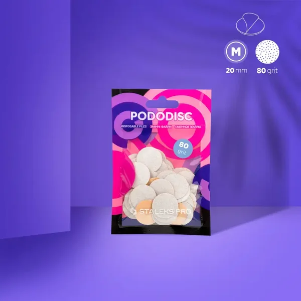STALEKS EXPERT 20 PODODISC M, Lime adesive per disco pedicure,  20 mm (50 pz)
