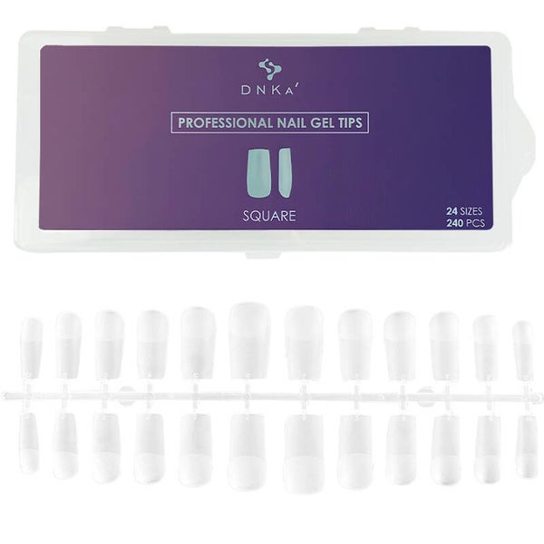 Professional Nail Gel Tips Square 240pcs 11sizes