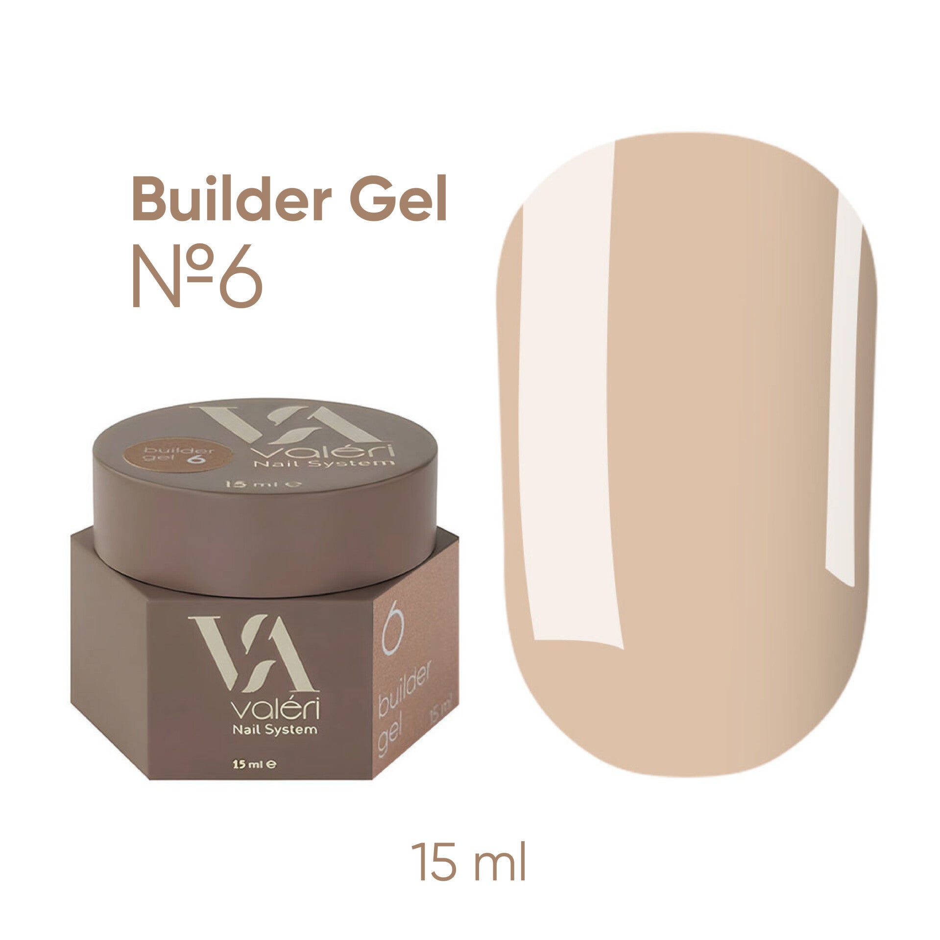 Valeri Builder Gel 6. Cacao