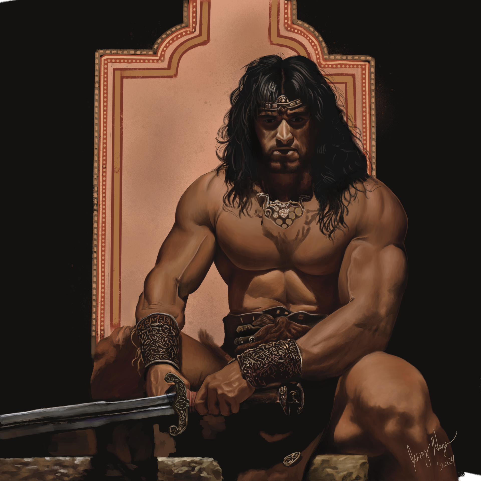 Conan the Barbarian – Throne Digital Art Download (20x16”)