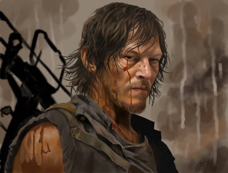 Shop product: framed fantasy portrait print on display