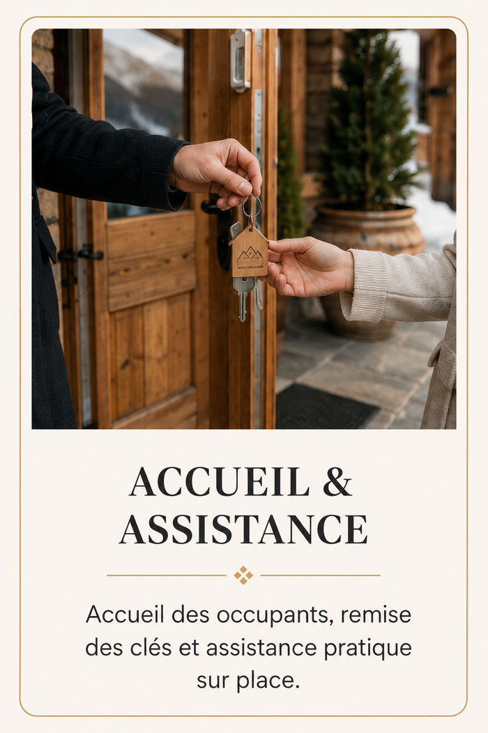 Accueil et assistance des occupants par Perchet Alpine