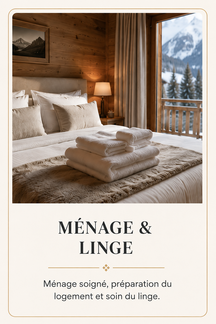 Ménage et linge pour chalets et résidences secondaires en Haute-Savoie