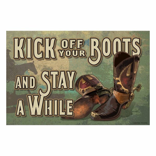 Deurmat " kick off your boots"