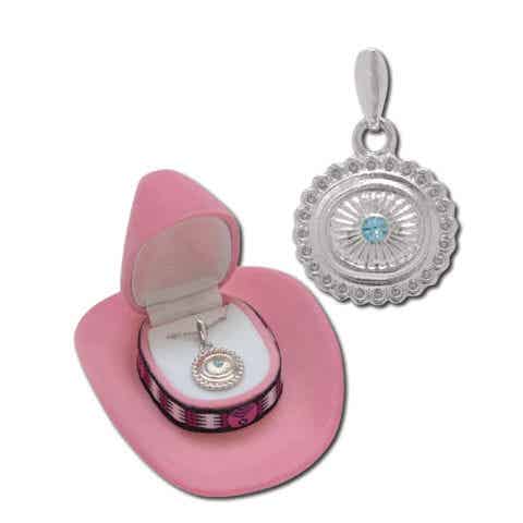 cowgirl hoedje met sieraad