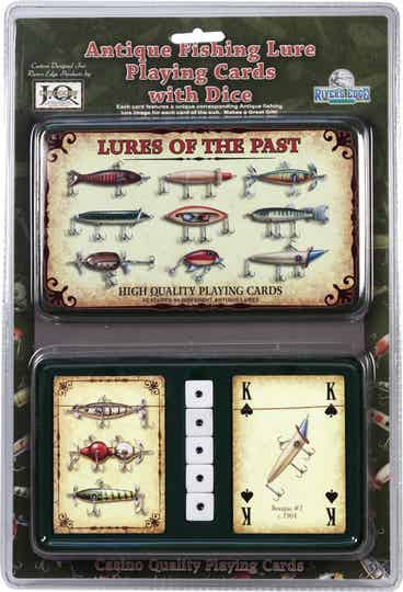 Kaartspel in blik  Hengelsport