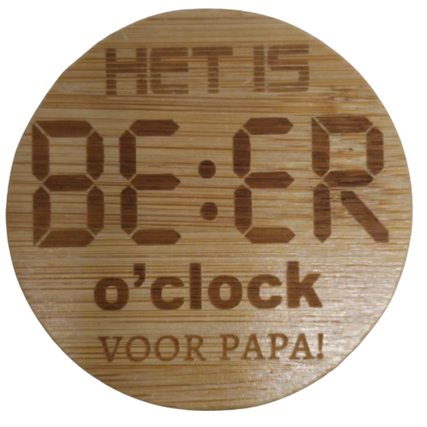 Koelkast magneet opener beer o clock