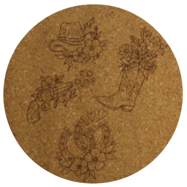 Onderzetter Country & Western fineline