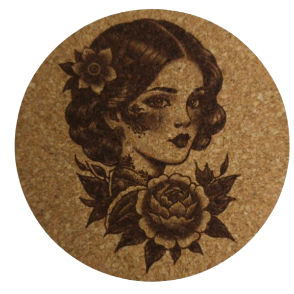 Set van 6 'old school girl'