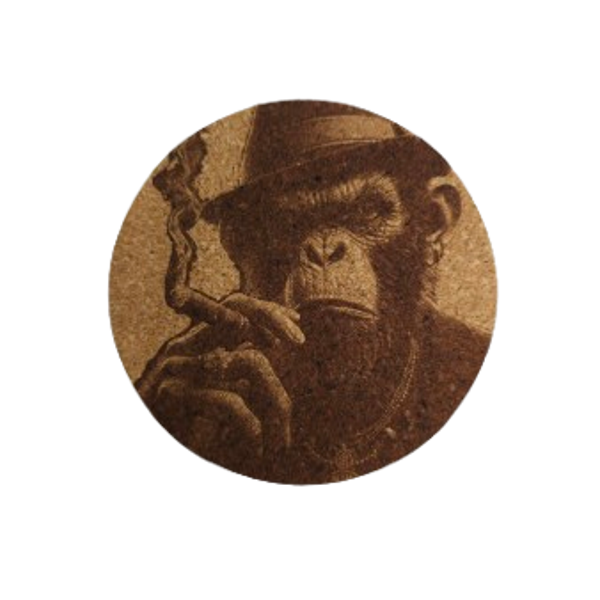 Set van 4 'Smoking gorilla'