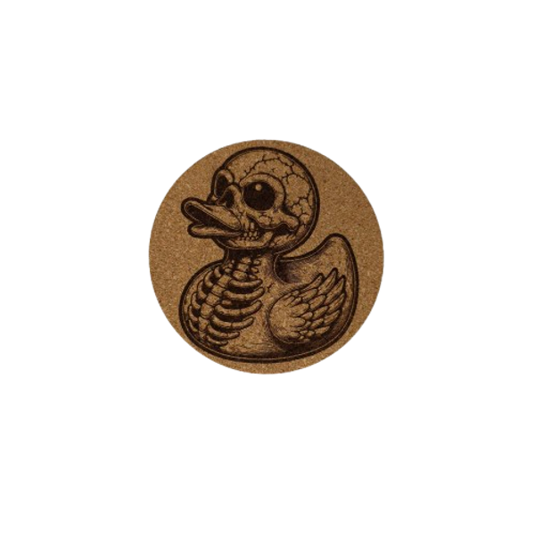 Set onderzetters 'Duck Skull'