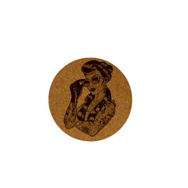 Set van 4 'Tattoo Woman'