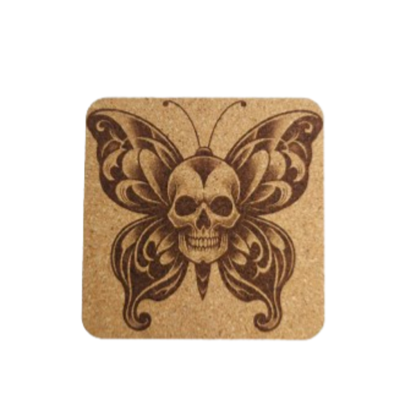 Set van 4 'Butterfly Skull'