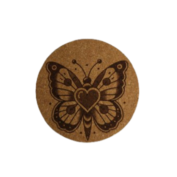 Set van 4 'Butterfly Heart'