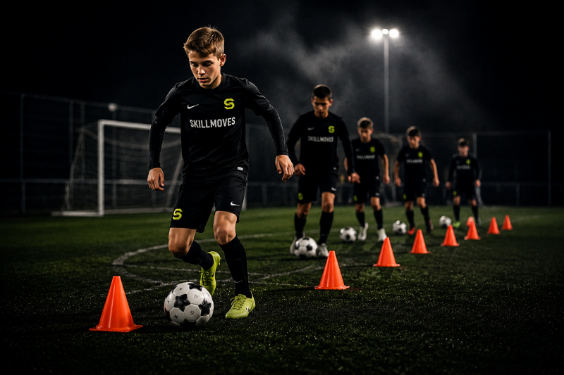 Groepstraining voetbal Skillmoves