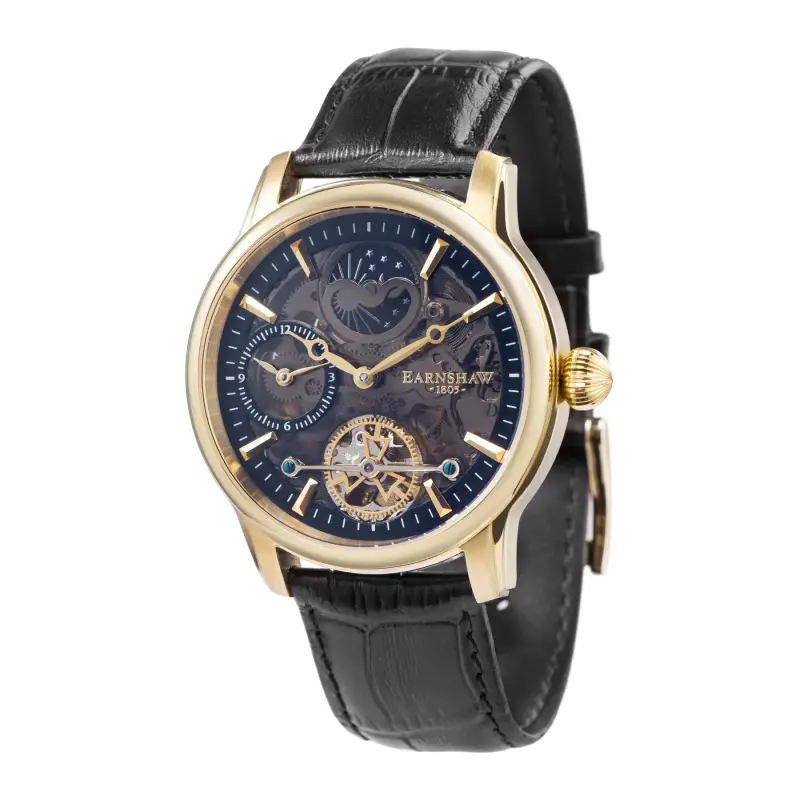 Thomas Earnshaw Longitude Shadow Automatic - Black Gold