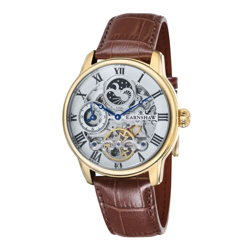 Thomas Earnshaw Longitude Dual Time Zone Medalion Gold