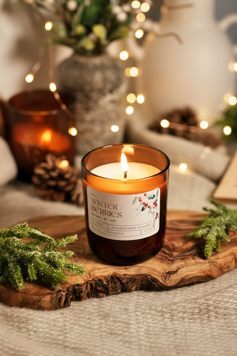 Winter Berries Amber