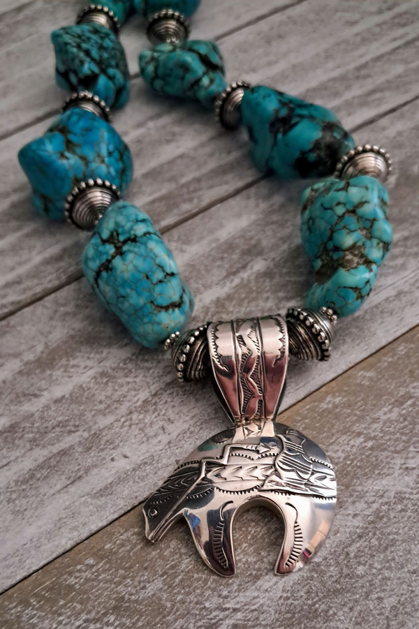 Vintage J Delgarito Nugget Necklace & Earring Set