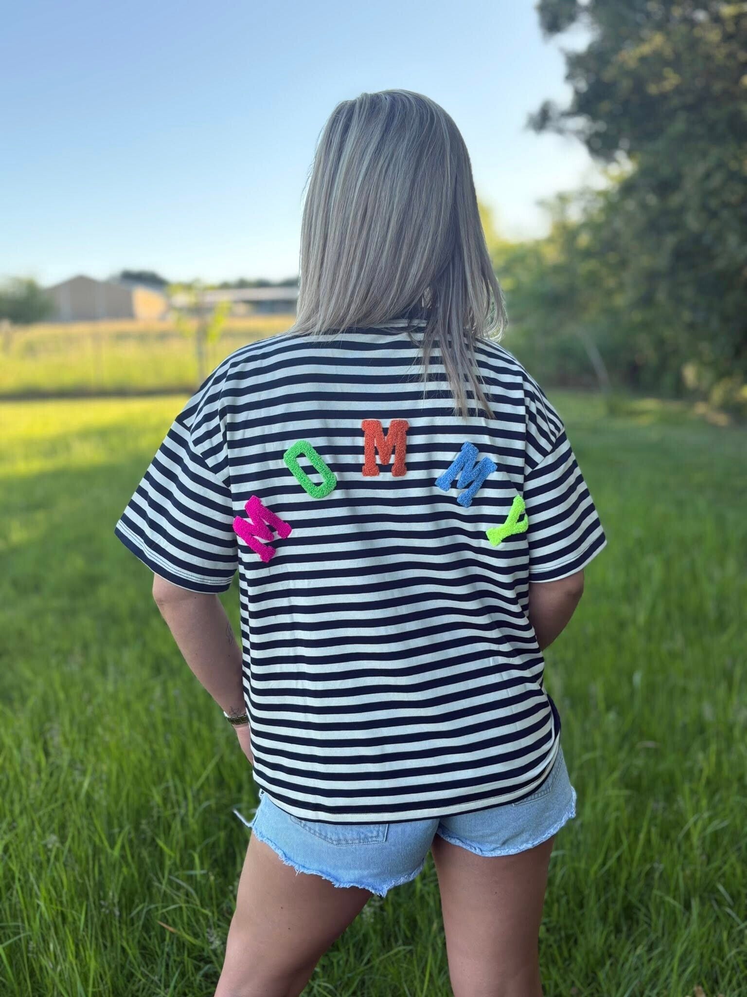 T-shirt ligné Mommy