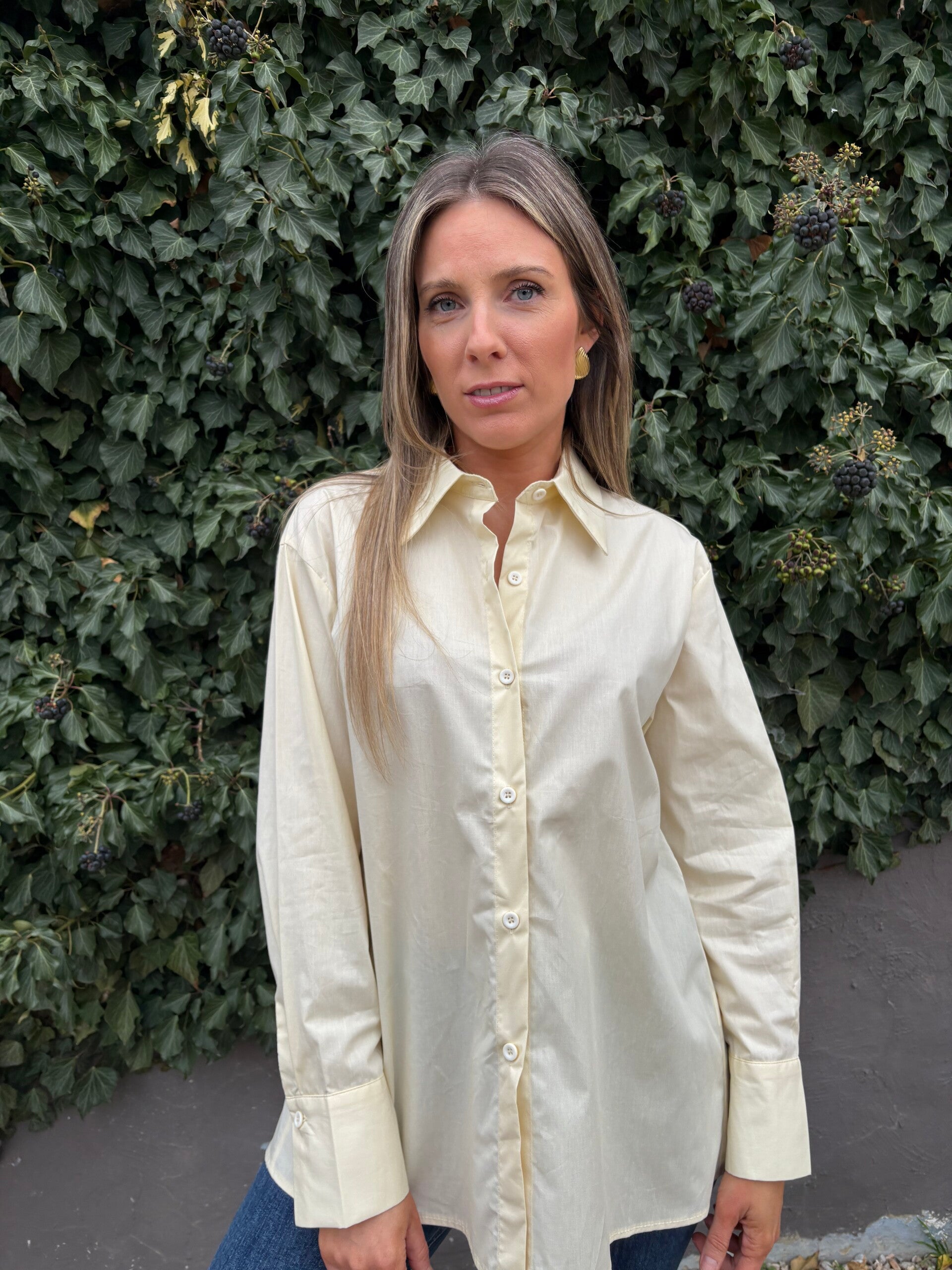 Chemisier jaune pâle