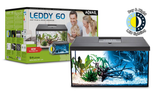 Aquael LEDDY Set Day & Night 2.0 – Complete Freshwater Aquarium (40 / 60 / 75)