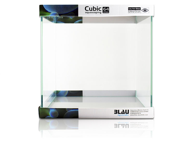 Blau Cubic Aquascaping – Ultra-Clear Glass Aquarium (17L–91L)