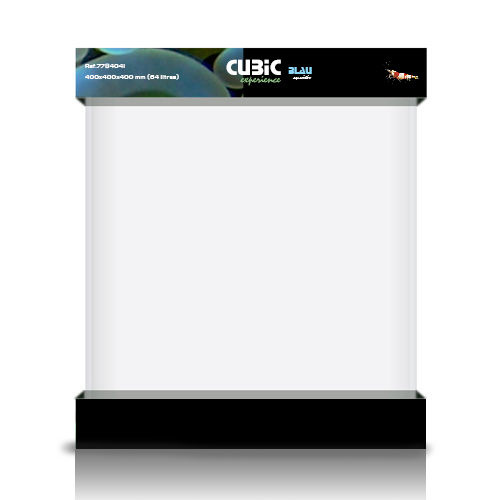 Blau Cubic Experience – Ultra-Clear Curved Glass Aquarium (64L / 91L)