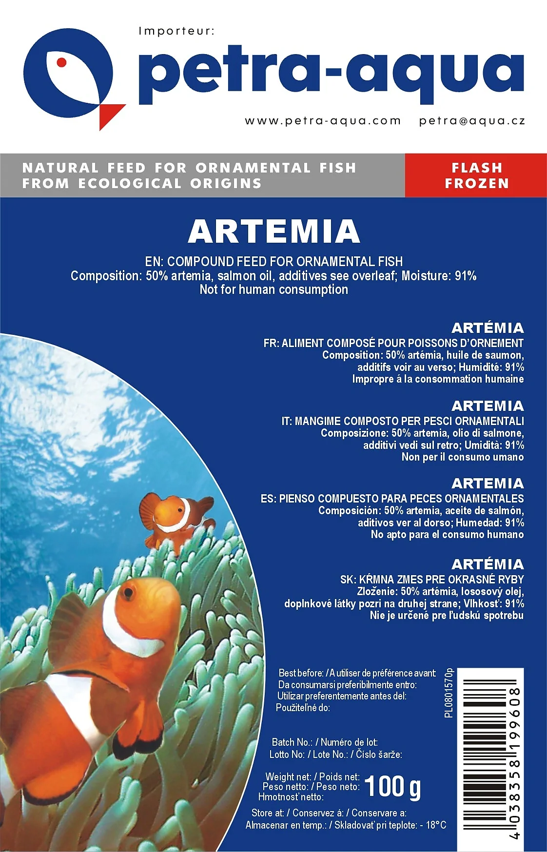 Petra Aqua Artemia Frozen (100g blister)