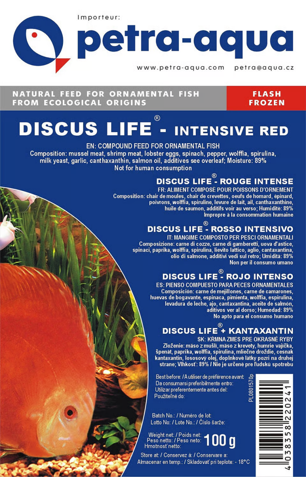 DISCUS LIFE - intensive red - 100g blister