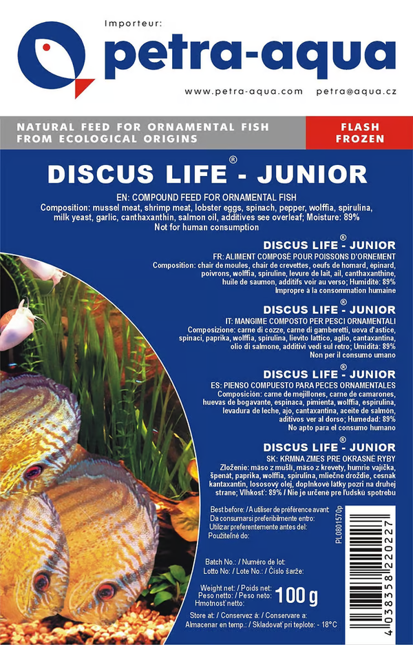 DISCUS LIFE - junior - 100g blister